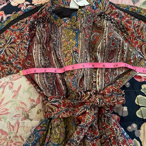 NWT Anthropologie Kamila block print Midi Dress - Picture 5 of 6